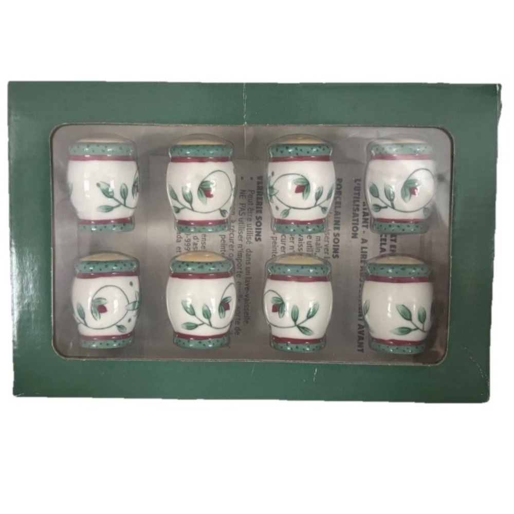 NIB PFALTZGRAFF FRENCH QUARTER Mini Salt and Pepper Set Of 4 Vintage